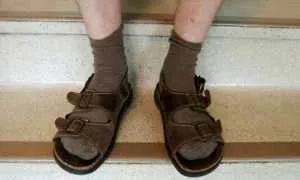 Socks and sandals