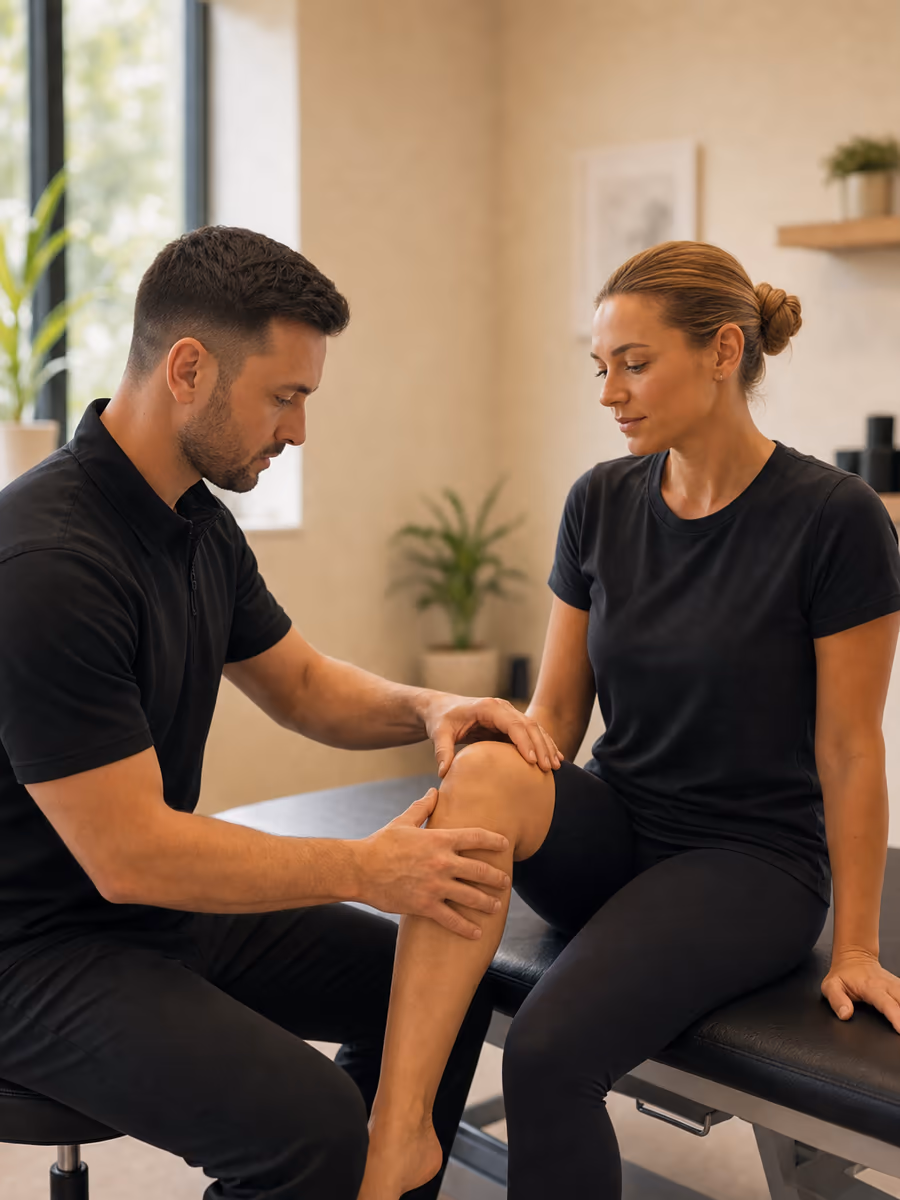 Knee pain physiotherapy and rehabilitation at our Knowsley Merseyside clinic