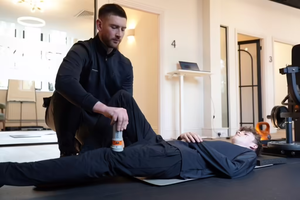 The Physio Lounge Trafford clinic — physiotherapy treatment room inside David Lloyd Trafford