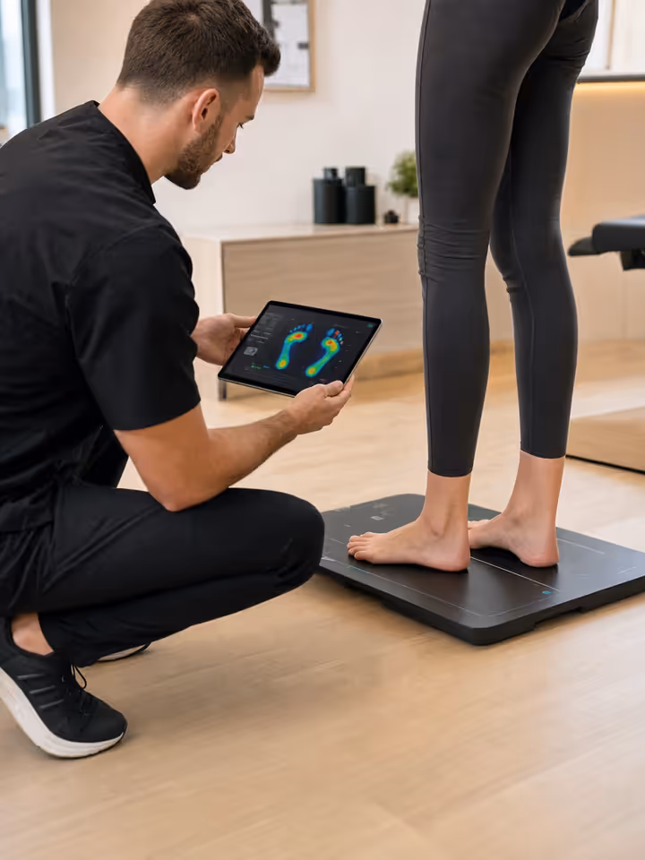Footscan pressure-mapped gait analysis at The Physio Lounge