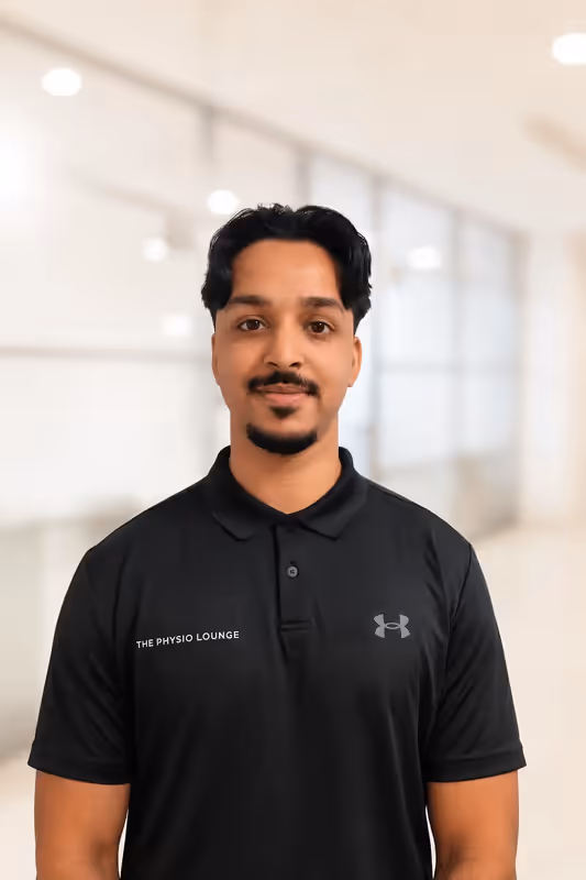Portrait of Ebin George, Physiotherapist at The Physio Lounge